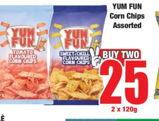 YUM FUN Corn Chips Assorted