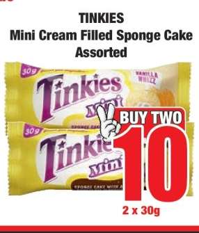 TINKIES Mini Cream Filled Sponge Cake Assorted