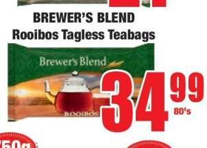 Brewer's Blend Rooibos Tagless Teabags