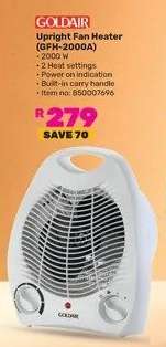 Goldair Upright Fan Heater GFH-2000A