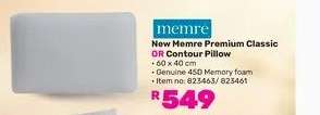 Memre New Memre Premium Classic Or Contour Pillow