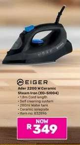 Eiger Ader 2200W Ceramic Steam Iron EG-SI004