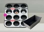 Prestige Large Non Stick Bread Pan Or 6 Cup Jumbo Non Stick Muffin Pan-Each