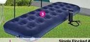Campmaster Single Flocked Airbed Plus Hand Pump
