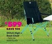 Campmaster Stitch High Back Chair