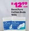 Dove Pure Cotton Buds 100s-Each