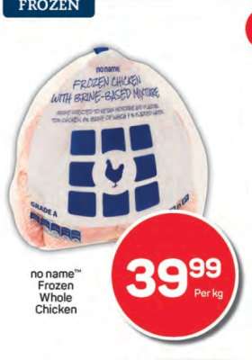 no name™ Frozen Whole Chicken