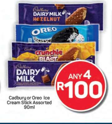 Cadbury or Oreo Ice Cream Stick Assorted