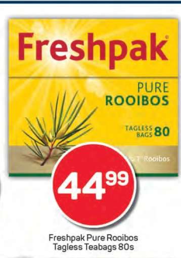 Freshpak Pure Rooibos Tagless Teabags 80s