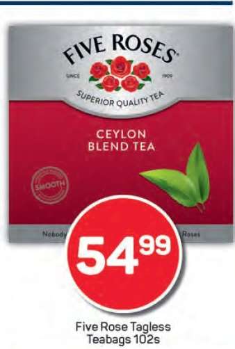 Five Rose Tagless Teabags 102s