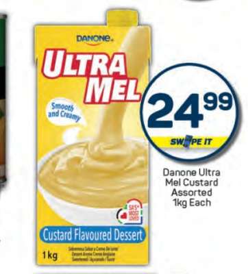 Danone Ultra Mel Custard Assorted