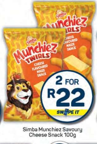 Simba Munchiez Savoury Cheese Snack 100g