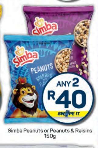 Simba Peanuts or Peanuts & Raisins