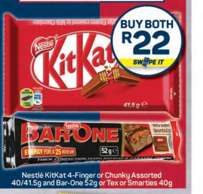 Nestlé KitKat and Bar-One