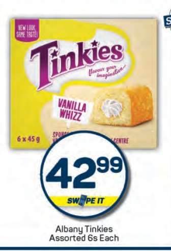 Albany Tinkies Assorted 6s Each