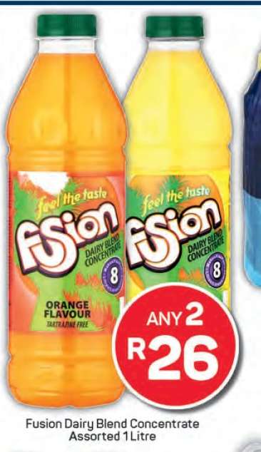 Fusion Dairy Blend Concentrate Assorted 1 Litre