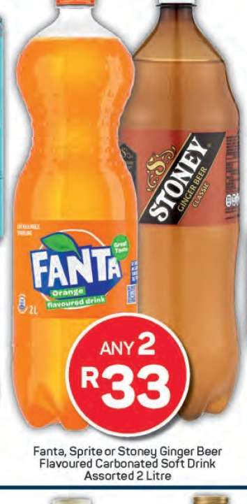 Fanta, Sprite or Stoney Ginger Beer