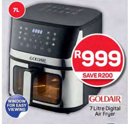 Goldair 7 Litre Digital Air Fryer