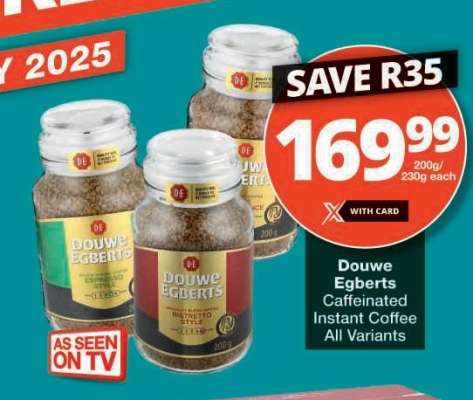 Douwe Egberts Caffeinated Instant Coffee