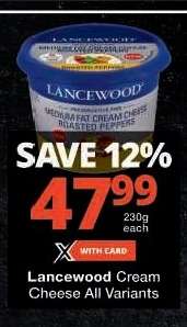 Lancewood Cream Cheese All Variants