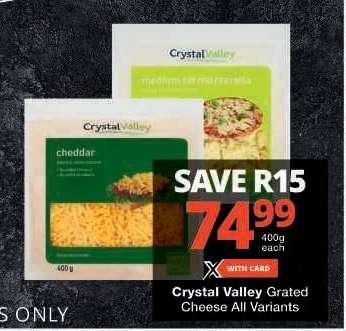 Crystal Valley Grated Cheese