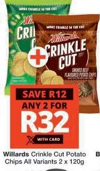 Willards Crinkle Cut Potato Chips