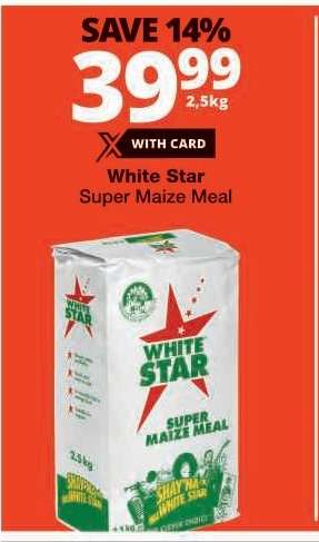 WHITE STAR SUPER MAIZE MEAL