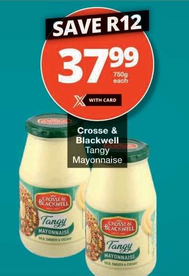 CROSSE & BLACKWELL TANGY MAYONNAISE