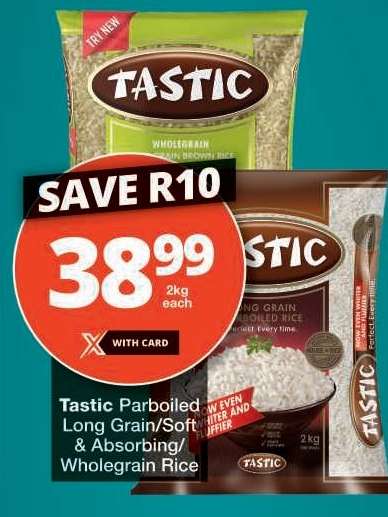 Tastic Parboiled Long Grain/Soft & Absorbing/Wholegrain Rice