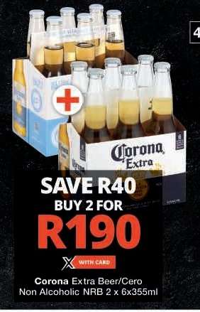 Corona Extra Beer/Cero Non Alcoholic NRB
