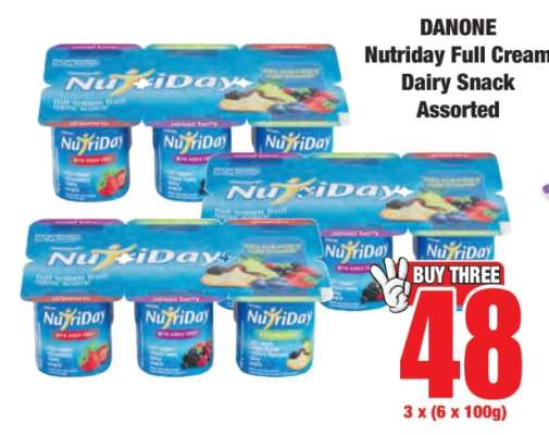 DANONE Nutriday Full Cream Dairy Snack Assorted