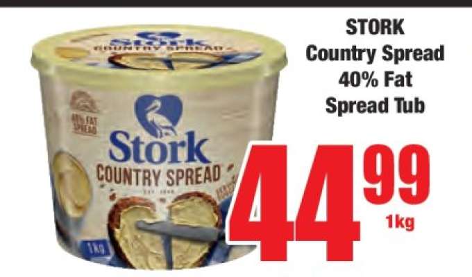 STORK Country Spread 40% Fat Spread Tub