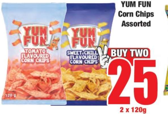 YUM FUN Corn Chips Assorted