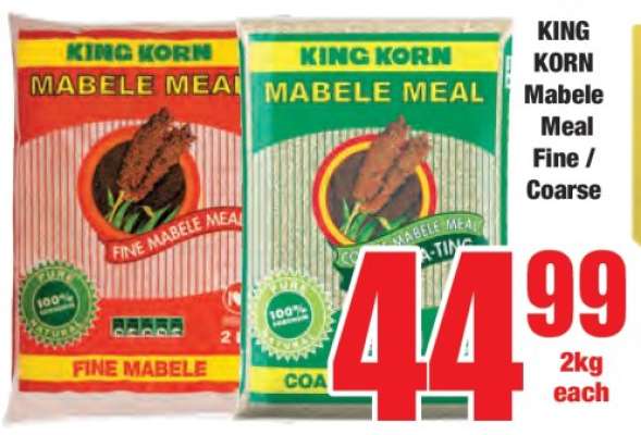KING KORN Mabele Meal Fine / Coarse