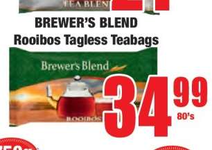 Brewer's Blend Rooibos Tagless Teabags