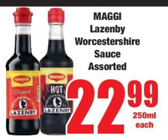 MAGGI Lazenby Worcestershire Sauce Assorted