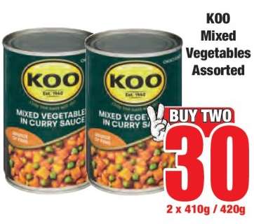 KOO Mixed Vegetables Assorted