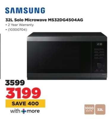 Samsung 32L Solo Microwave MS32DG4504AG