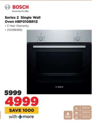 Series 2 Single Wall Oven HBF010BR1Z