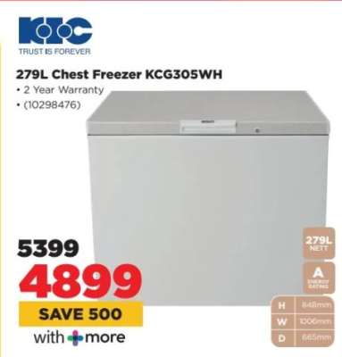 279L Chest Freezer KCG305WH