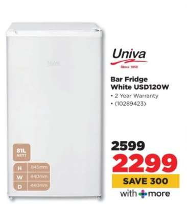 Bar Fridge White USD120W