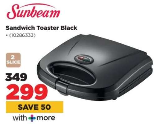 Sunbeam Sandwich Toaster Black