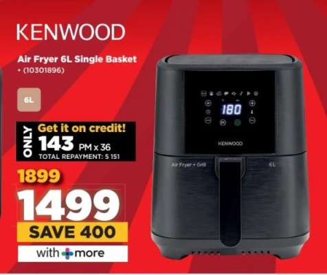 KENWOOD Air Fryer 6L Single Basket