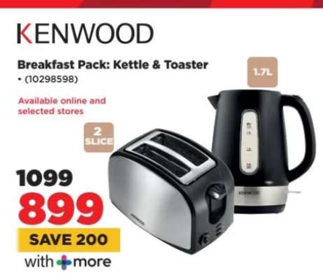 KENWOOD Breakfast Pack: Kettle & Toaster