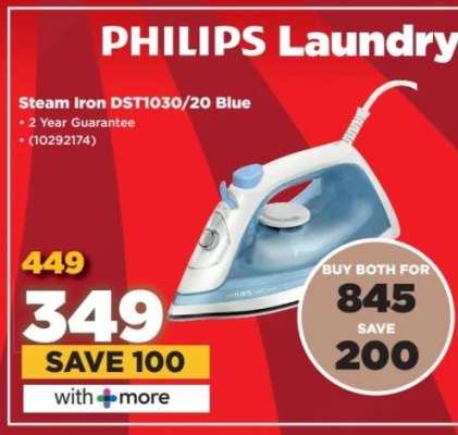PHILIPS Laundry Steam Iron DST1030/20 Blue