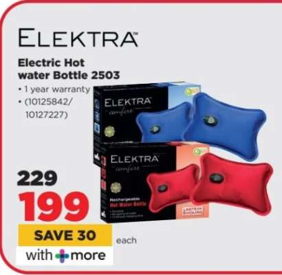 Elektra Electric Hot Water Bottle 2503