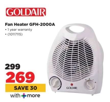 Goldair Fan Heater GFH-2000A