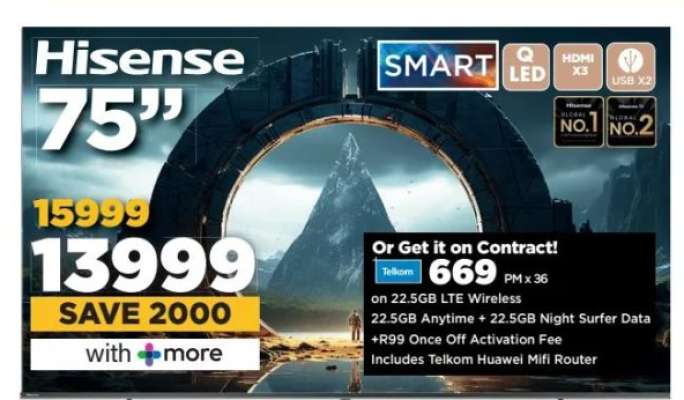 Hisense 75" Smart TV