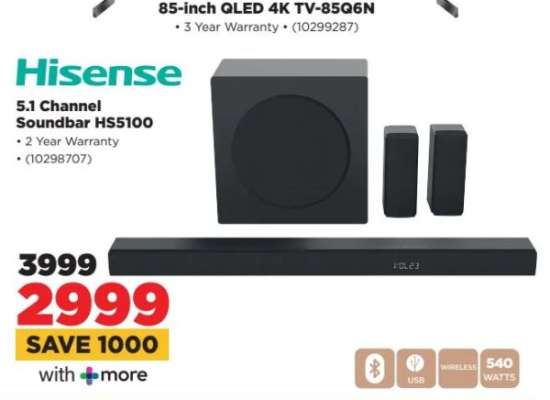 Hisense 5.1 Channel Soundbar HS5100