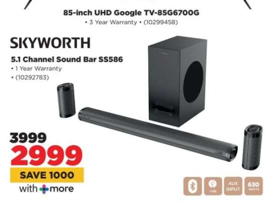 SKYWORTH 5.1 Channel Sound Bar SS586